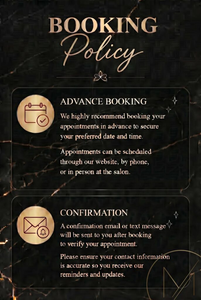 Booking Policy mlux